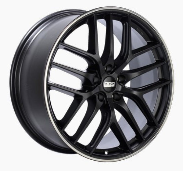BBS CC-R 19x10 5x120 ET38 Satin Black Polished Rim Protector Wheel -82