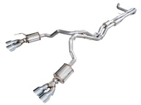 AWE Tuning 2021+ Cadillac Escalade 6.2L 0FG Dual Exit Exhaust System w/ 5in Chrome Silver Tips