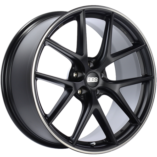 BBS CI-R 20x9.5 5x120 ET40 Satin Black Polished Rim Protector Wheel -8