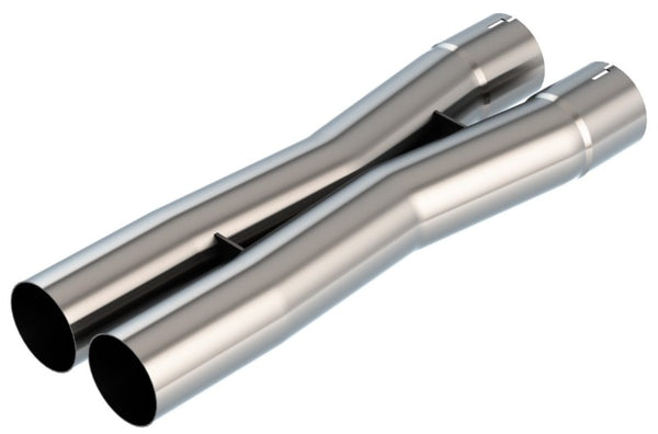 Borla 3.0in Universal X-Pipe 4.43in Inlet Centerline 3.51in Outlet Cen