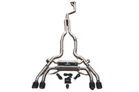 2019-2025 BMW F97,F98 X3M,X4M 3.0L Catback T304 Stainless Steel Burnt 3.5 Inch Outlet Tips Valvetronic Designs