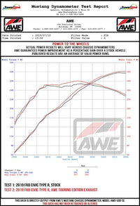 AWE 17-21 Honda Civic Type R Track Edition Triple Vapor Blue Exhaust