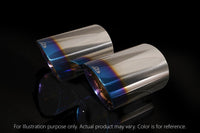 Mercedes-Benz C218/X218 AMG CLS63 Quad Tips in Titanium Blue